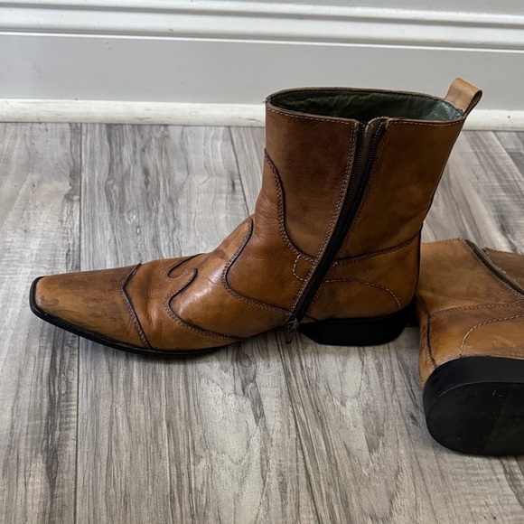 Men\'s Brown Leather Boots ALDO 7 Euro 40 main image 10